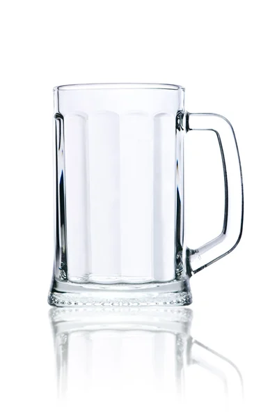 Pour glass mug isolated on white — Stock Photo, Image