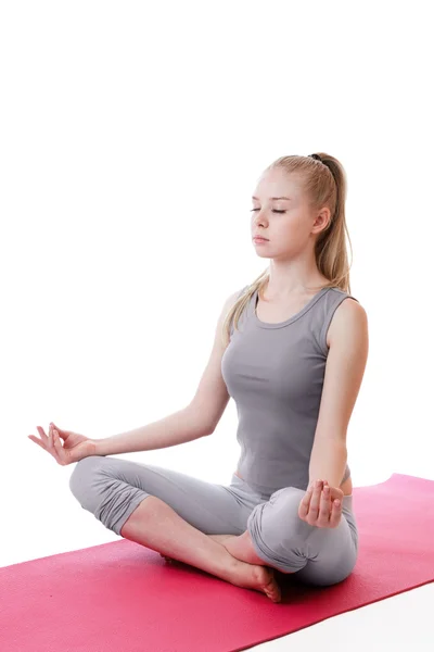 Yoga-Mädchen — Stockfoto