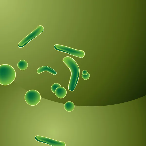 Bacterias de fondo — Vector de stock