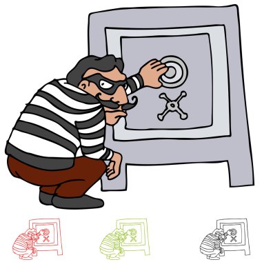 Safe Cracking clipart