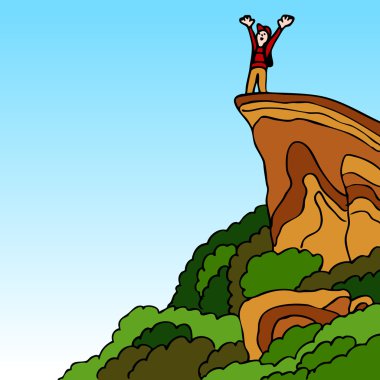 Reaching The Summit clipart