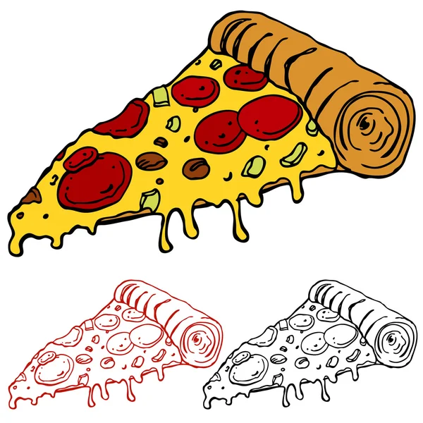 Kawałek pizzy — Wektor stockowy