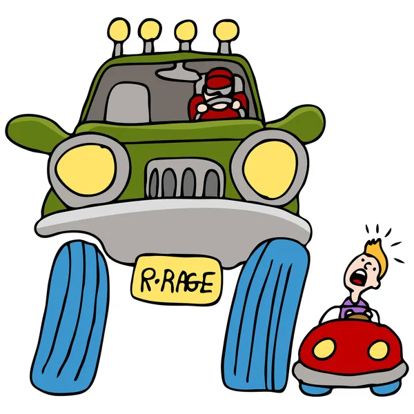 Driver Road Rage — Vettoriale Stock