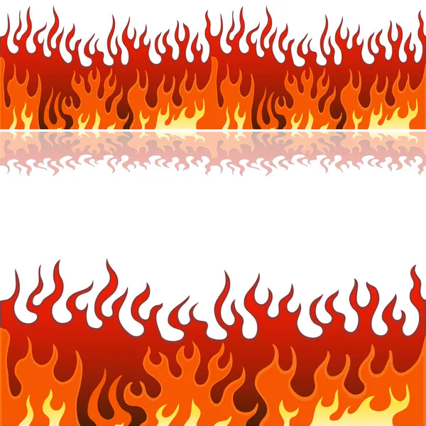 Set di bandiere di fiamma — Vettoriale Stock