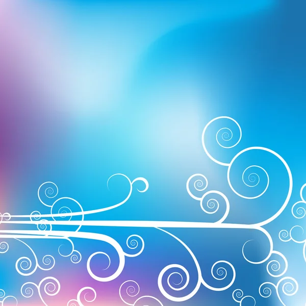 Swirl lila blå bakgrund — Stock vektor