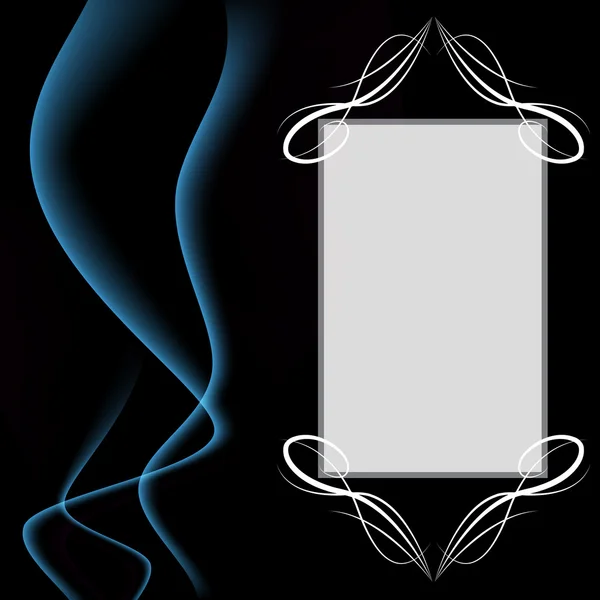 Fumée Invitation de fond — Image vectorielle