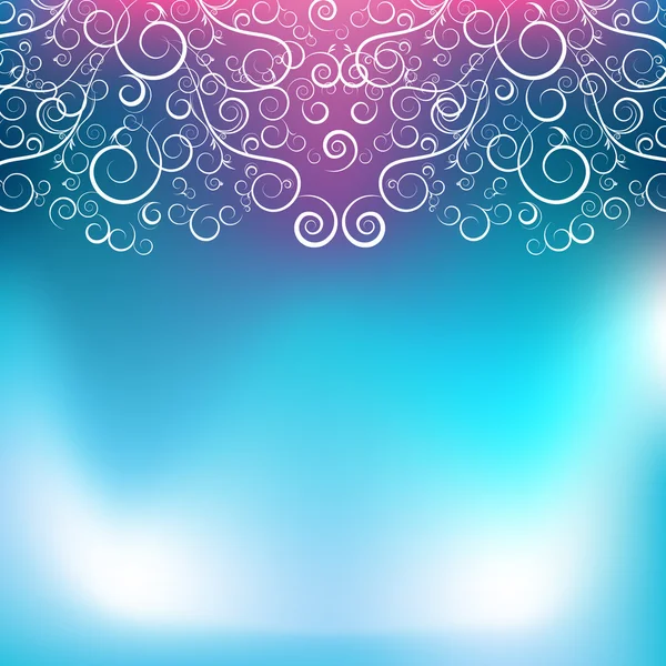 Abstracte blauw roze swirl achtergrond — Stockvector