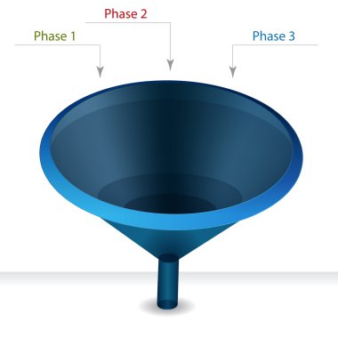 Funnel Chart Phases clipart