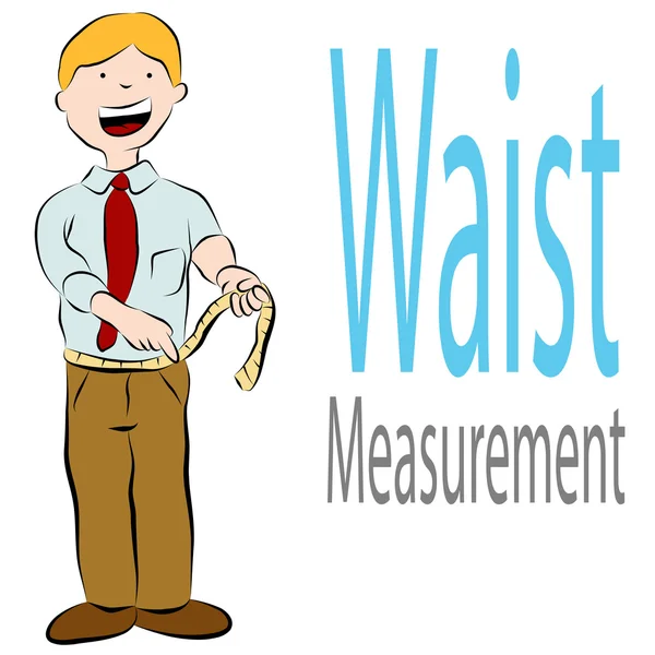 Healthy Waist Measurement — Stock Vector
