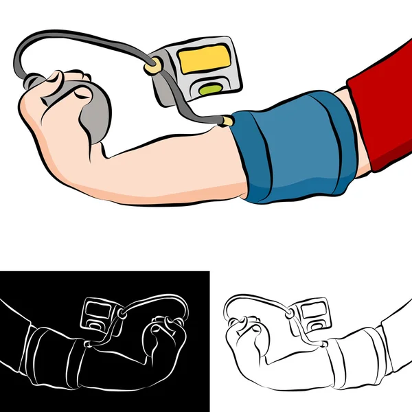 Test de pression artérielle — Image vectorielle