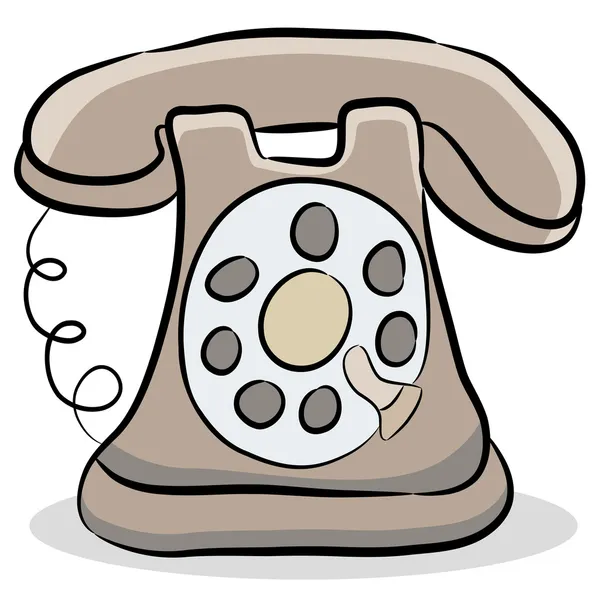 Staré staromódní telefon — Stockový vektor