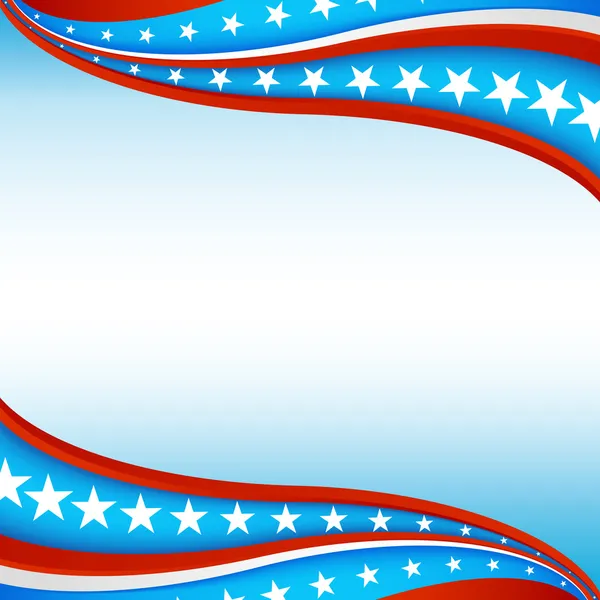 Fond de bannière étoile patriotique — Image vectorielle
