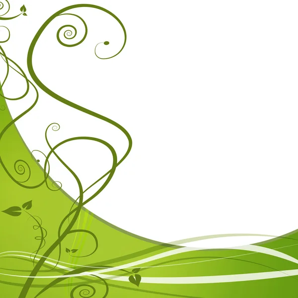 Grün Blatt Natur Reben Hintergrund — Stockvektor