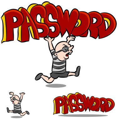 Stealing Password clipart