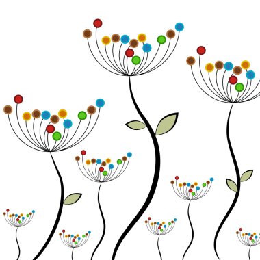 Abstract Flower Field clipart