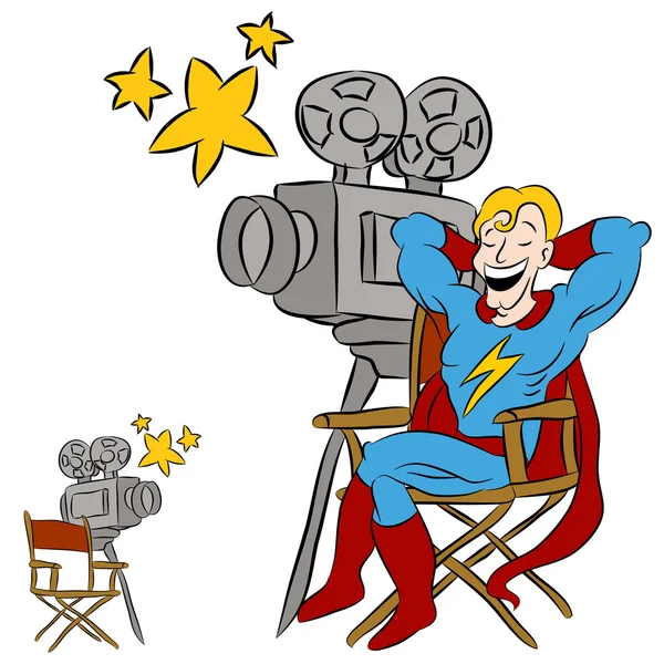 Супергерой Movie Star — стоковый вектор