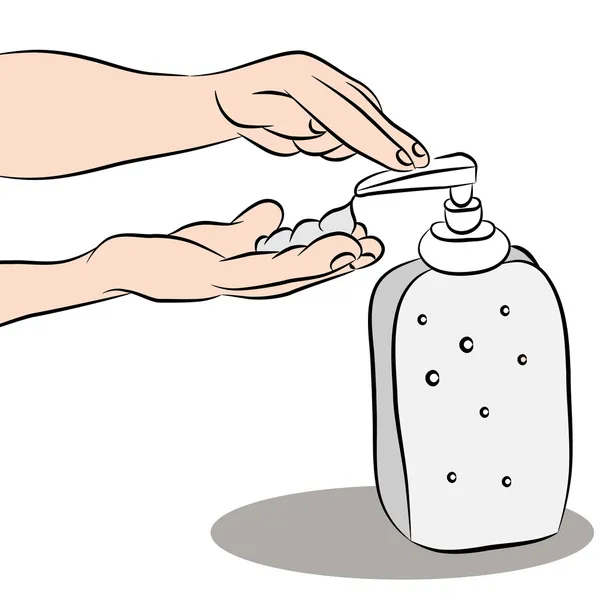 Hand Sanitizer — Stock Vector