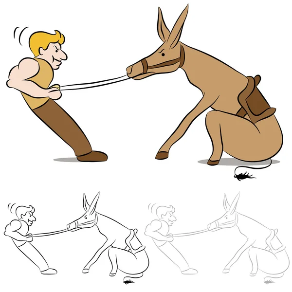 Têtue Mule — Image vectorielle