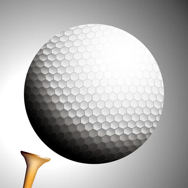 Golfball startet vom Abschlag — Stockvektor