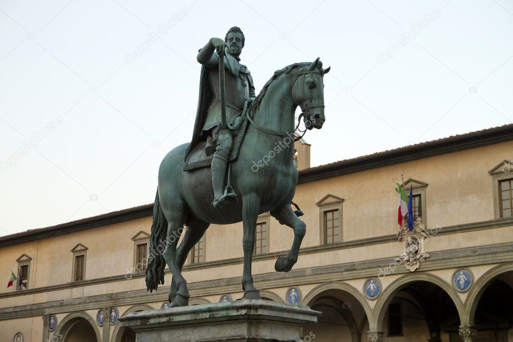 Statue of Grand Duke Ferdinand Florence Italy