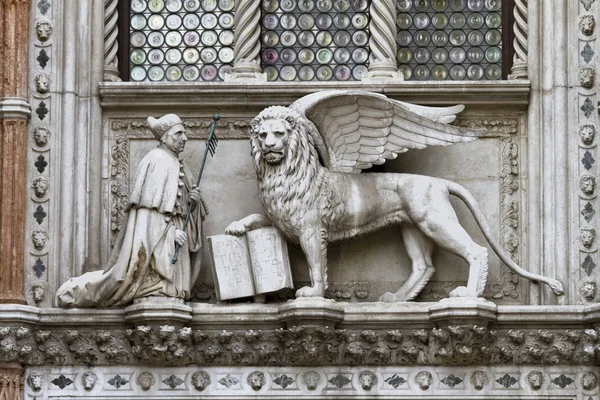 Doge And Lion Venice — Stock Photo, Image