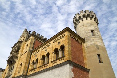 Neuschwanstein Kalesi court yard