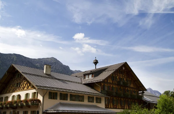 Німецький Альп Lodge Стокове Зображення