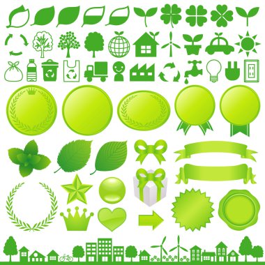 Eco decoration clipart