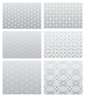 Chinese patterns backgrounds clipart