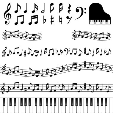 Music notes clipart