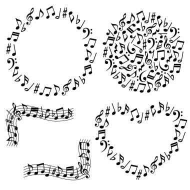 Music notes clipart