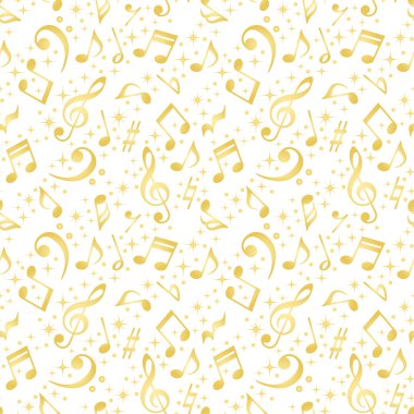 Music notes background clipart