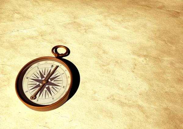 stock image Old compass - 3D generated