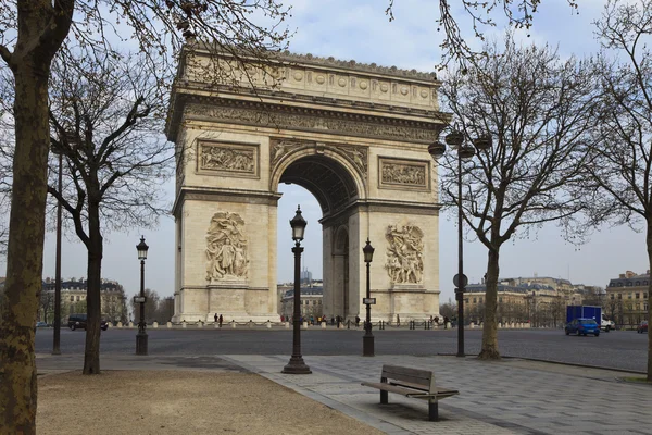 Arch of Triumph, Παρίσι, Γαλλία — Φωτογραφία Αρχείου