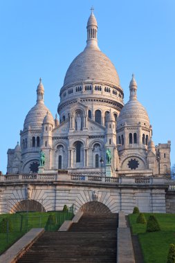 Basilica of Sacre-Coeur in Montmartre, Paris. clipart