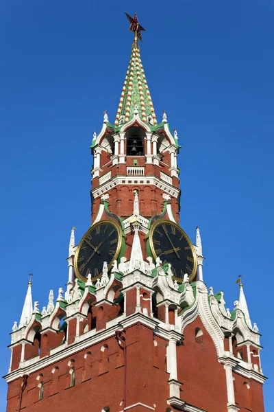 Спасская башня Московского Кремля . — стоковое фото
