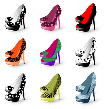 High heel woman shoes