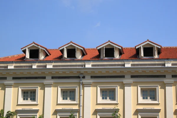 Frontone sul tetto — Foto Stock