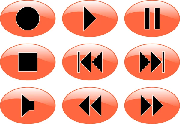 stock vector Multimedia buttons