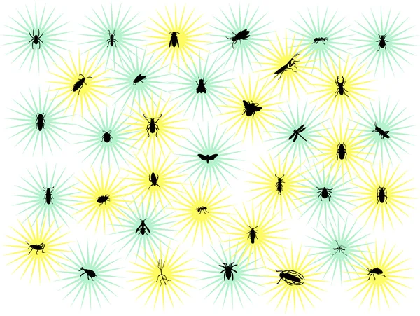 星与 bug — 图库矢量图片
