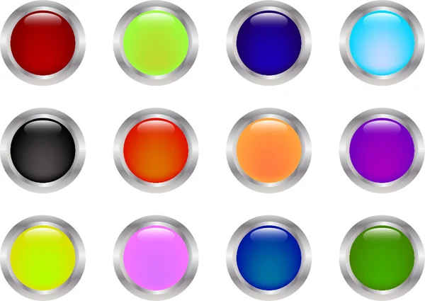 Botones coloridos — Archivo Imágenes Vectoriales