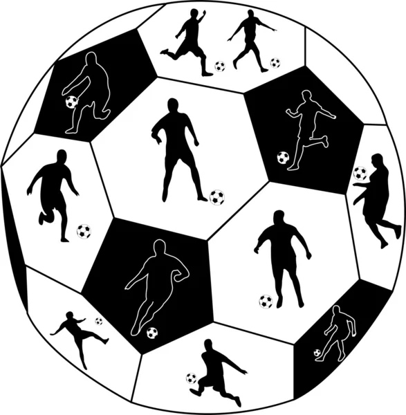 Футболисты — стоковый вектор