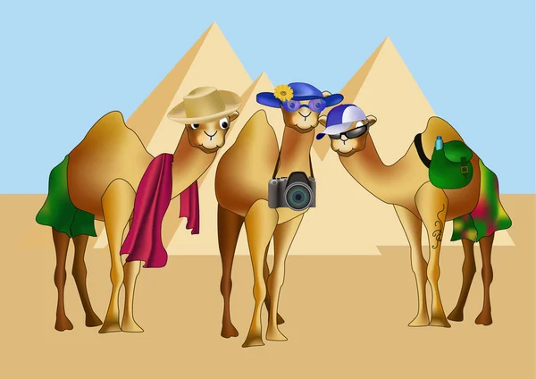 Perjalanan Mesir - Stok Vektor