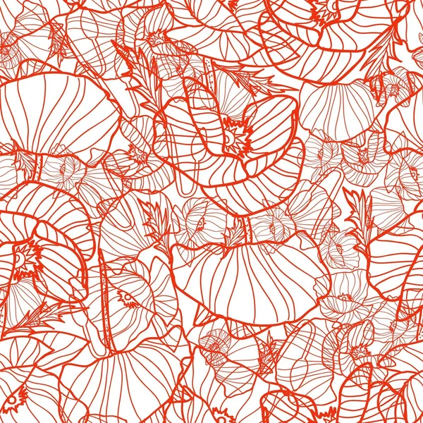 罂粟与模式 — 图库矢量图片