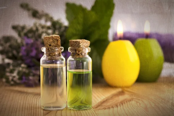 Aroma-olie voor spa — Stockfoto
