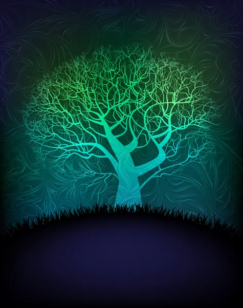 Träd banner — Stock vektor