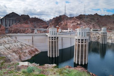 Hoover Dam panorama clipart