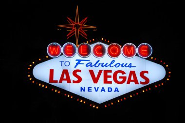 Las Vegas welcome sign clipart