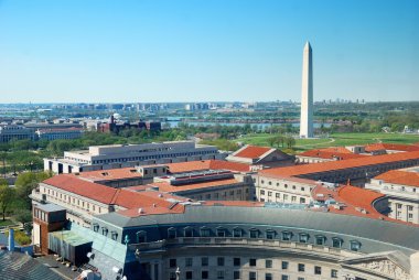 Washington dc şehir havadan görünümü