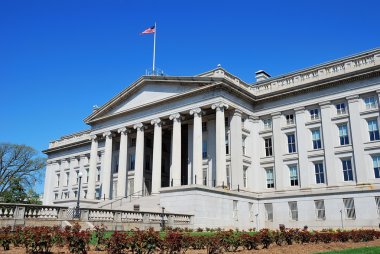 US Treasury Department building, Washington DC clipart
